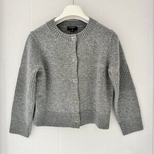 Chanel gray cardigan sweater
